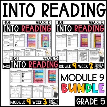 Preview of Into Reading HMH 5th Grade: Module 9 Supplemental BUNDLE • with GOOGLE Slides