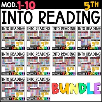 Preview of Into Reading HMH 5th Grade WHOLE YEAR BUNDLE: Module 1-10 Supplements • GOOGLE
