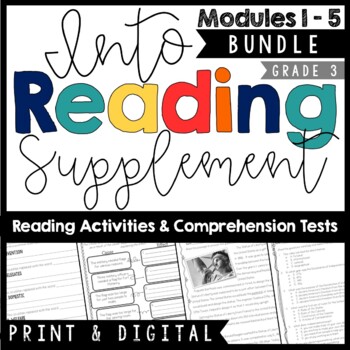 Preview of Into Reading Supplement Third Grade BUNDLE Modules 1 - 5 | Print & Digital