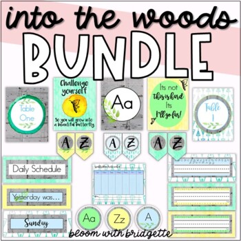 Preview of Into The Woods Classroom Decor BUNDLE