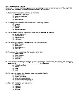 into thin air case study answers quizlet