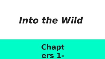 into the wild chapter 4 summary