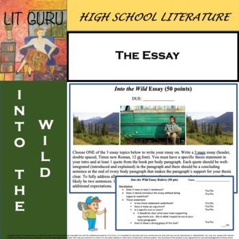 into the wild character analysis essay