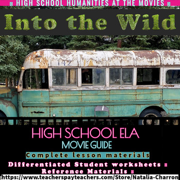Preview of Into the Wild Movie Guide (EDITABLE Google Doc) for ELA or AP Literature Lessons