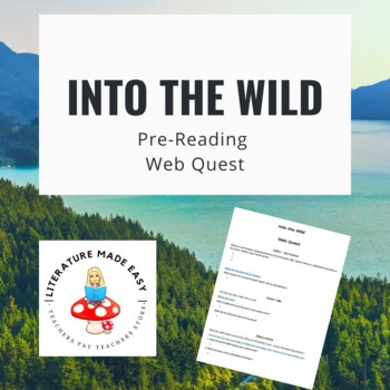 Preview of Into the Wild Pre-Reading Web Quest