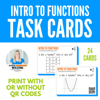 Preview of Intro to Functions Task Cards