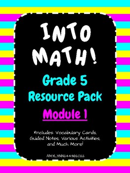 Preview of IntoMath Grade 5 Module 1 Bundle (Lessons 1-6) HMH Into Math 5th Grade