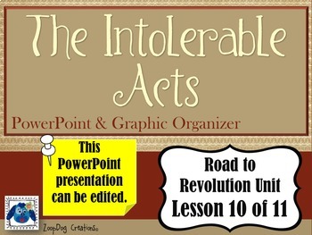 Preview of Intolerable Acts and Coercive Acts