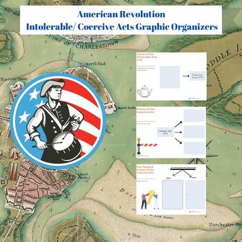 Preview of American Revolution Coercive Intolerable Acts Graphic Organizer