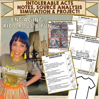 Preview of Intolerable Acts Simulation, Notes, & Image Analysis Learning Kit!