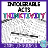 Intolerable Acts Thinktivity™ Reading Comprehension - Amer