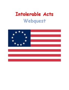 Preview of Intolerable Acts Webquest with Key!