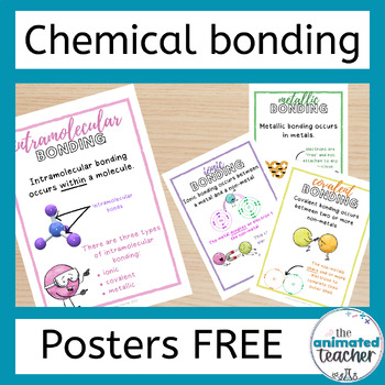 Preview of Intramolecular Chemical Bonding Science Classroom Posters FREE