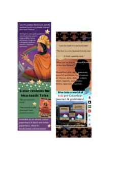 Preview of Intrepid Dudettes and Inca-tastic Bookmarks