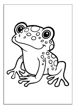 Intriguing Amphibians: Printable Frog Coloring Pages Collection for Kids