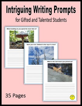 Preview of Intriguing Writing Prompts for Gifted and Talented Students