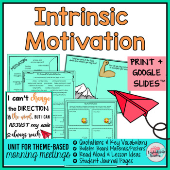 Preview of Types of Motivation - Intrinsic Motivation Activities Social Emotional Learning
