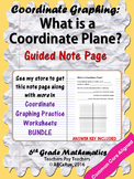 Introduction to Coordinate Plane Notes: What is a Coordina