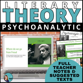 Preview of Intro Psychoanalytic Literary Theory with Slides, Teacher Notes, Suggested Texts