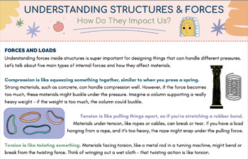 Preview of Intro Structures and Forces Research Activity Bundle  - Alberta 7 Science