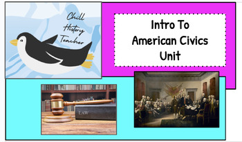 Preview of Intro To American Civics Unit