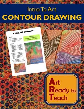 Intro To Art Lesson - CONTOUR DRAWING - Directions & Samples | TpT