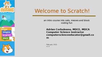 Preview of Intro To Scratch Coding  | Making Music | Elementary School | Middle School