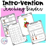 Intro-Vention Teaching Binder for Speech Therapy