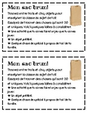 Intro/all about me French presentation: Mon sac brun