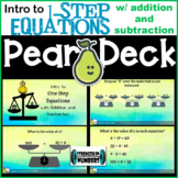 Intro to 1 One-Step Equations Add & Subtract Pear Deck/Goo