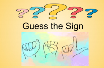 Intro to ASL & "Guess Game Kristy's Corner | TpT