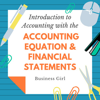Preview of Intro to Accounting Bundle with Accounting Equation and Financial Statements