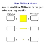 base ten blocks subtraction