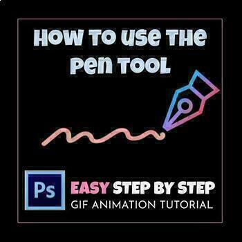 Intro to Adobe Photoshop Pen Tool Tutorial, Worksheet, learning basics