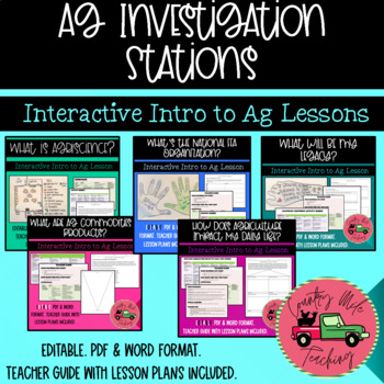 Preview of Intro to Ag Investigation Stations