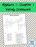 Intro to Algebra Vocab Crossword
