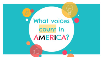 Preview of Intro to American Literature: What voices count in America? Short Story Unit