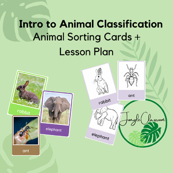 Intro to Animal Classification/Animal Types- Pre-K, Kindergarten, 1st Grade