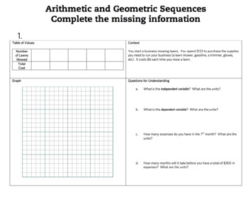 Intro to Arithmetic and Geometric Sequences Complete Bundled Unit