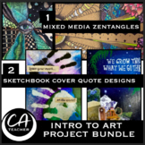 Intro to Art Start of the Year Project Bundle-Sketchbook C