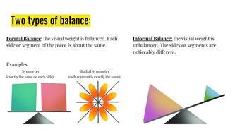 Preview of Intro to Balance - Art Distance Learning Lesson, Online Learning, Asynchronous