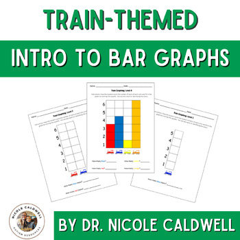 Preview of Intro to Bar Graphs: Unit for Autism/Special Education - Train Theme
