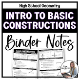 Intro to Basic Constructions - Binder Notes for Geometry
