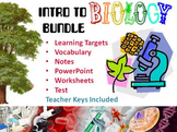Intro to Biology (Study of Life) Bundle - Notes, PowerPoin