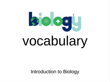 Preview of Intro to Biology Vocabulary and Guided Notes