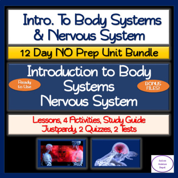 Preview of Intro. to Body Systems & Nervous System: 12 Day NO PREP Unit Bundle
