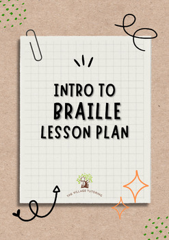 Preview of Intro to Braille Lesson Plan