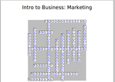 Intro to Business: Marketing Crossword Puzzle