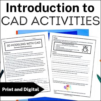 Preview of Intro to CAD Geometric Modeling Techniques for 3D Printing in Middle School STEM