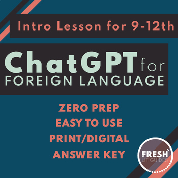 Preview of Intro to ChatGPT for Foreign Langauges | Spanish | French | Etc